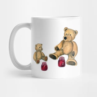 Cute bears with jam jars Mug